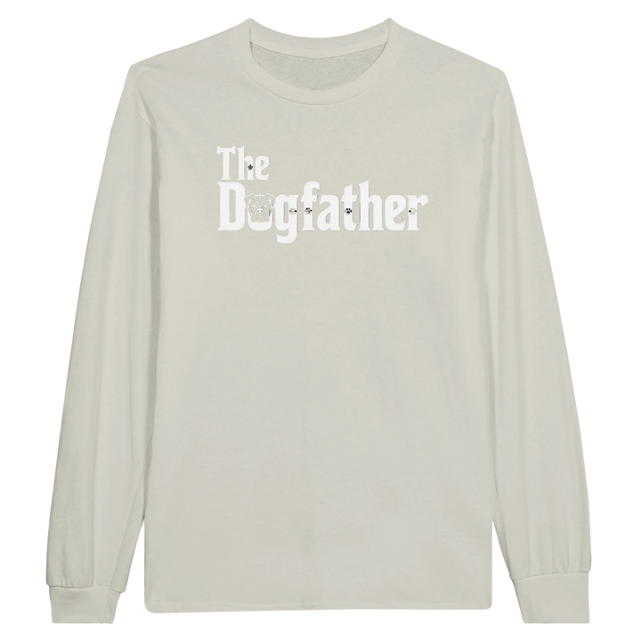 Ash - The Dogfather long sleeve tee, plain front view on white