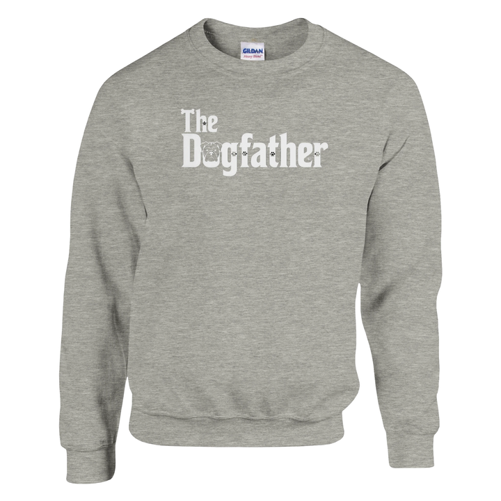 Ash - The Dogfather sweatshirt, plain front view on white