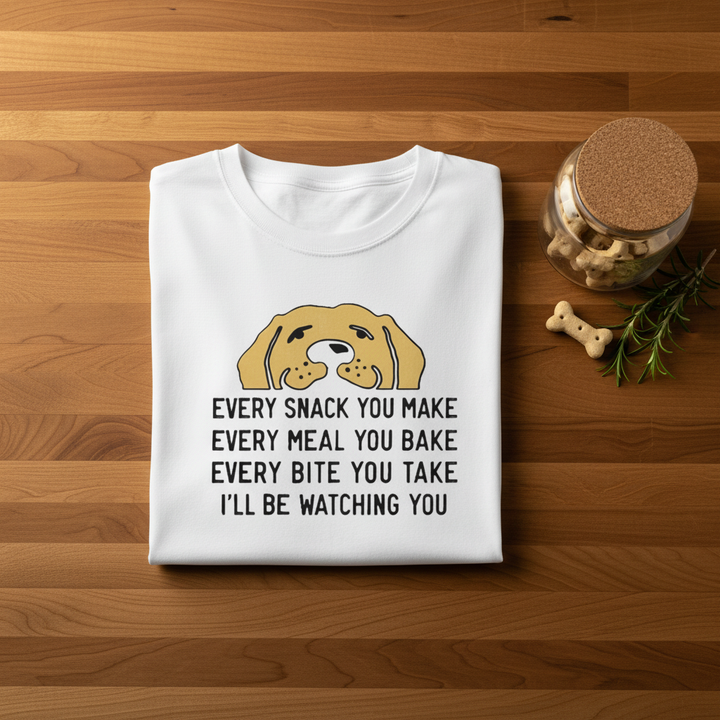 White - Classic Labrador Retriever tee, flat lay