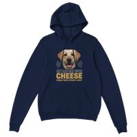 Load image into Gallery viewer, Navy - My Lab Can Hear Cheese hoodie, plain front view on white

