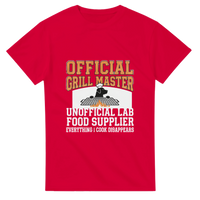 Load image into Gallery viewer, Red - Official Grill Master Lab tee, plain front view on white
