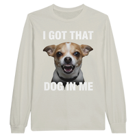 Load image into Gallery viewer, Ash - I Got That Dog In Me long sleeve tee, plain front view on white
