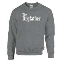Load image into Gallery viewer, Sport Grey - The Dogfather sweatshirt, plain front view on white

