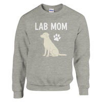 Load image into Gallery viewer, Ash - Lab Mom sweatshirt, plain front view on white
