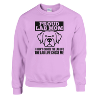 Load image into Gallery viewer, Light Pink - Proud Lab Mom sweatshirt, plain front view on white

