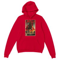 Load image into Gallery viewer, Red - Labzilla hoodie, plain front view on white
