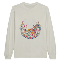 Load image into Gallery viewer, Ash - Just A Girl Who Loves Dogs long sleeve tee, plain front view on white
