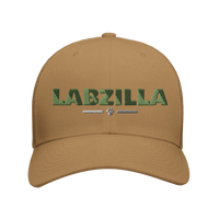 Load image into Gallery viewer, Caramel - Labzilla trucker hat, front view on white
