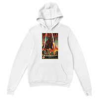Load image into Gallery viewer, White - Labzilla hoodie, plain front view on white
