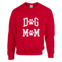 Load image into Gallery viewer, Red - Dog Mom sweatshirt, plain front view on white
