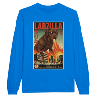 Load image into Gallery viewer, Royal - Labzilla long sleeve tee, plain front view on white
