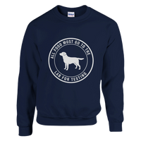 Load image into Gallery viewer, Navy - Lab For Testing sweatshirt, plain front view on white
