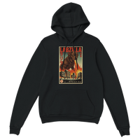 Load image into Gallery viewer, Black - Labzilla hoodie, plain front view on white
