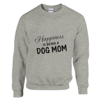 Load image into Gallery viewer, Ash - Happiness Is Being a Dog Mom sweatshirt, plain front view on white
