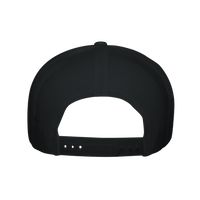 Load image into Gallery viewer, Black - My Lab Can Hear Cheese trucker hat, back view showing the mesh and snapback
