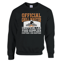 Load image into Gallery viewer, Black - Official Grill Master Lab sweatshirt, plain front view on white
