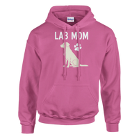 Load image into Gallery viewer, Azalea - Lab Mom hoodie, plain front view on white
