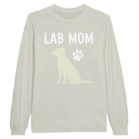 Load image into Gallery viewer, Ash - Lab Mom long sleeve tee, plain front view on white
