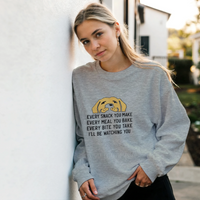 Load image into Gallery viewer, Ash - Classic Labrador Retriever sweatshirt, worn by a woman leaning on a white wall
