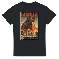 Load image into Gallery viewer, Black - Labzilla tee, plain front view on white
