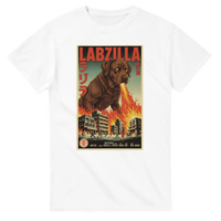 Load image into Gallery viewer, White - Labzilla tee, plain front view on white
