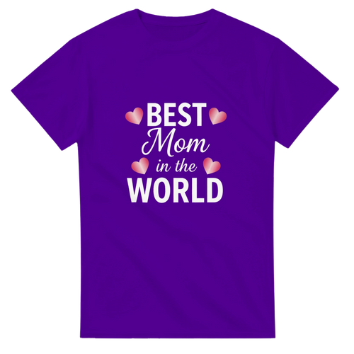 World's Best Mom T-Shirt | Premium Cotton Graphic Tee for Mothers