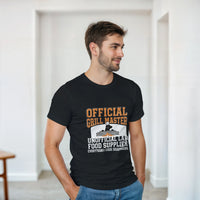 Load image into Gallery viewer, Black - Official Grill Master Lab tee, worn by a man in a bright room
