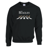 Load image into Gallery viewer, Black - The Beagles sweatshirt, plain front view on white
