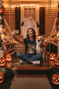 Load image into Gallery viewer, Avatar - Halloween porch selfie photobomb
