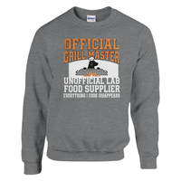Load image into Gallery viewer, Sport Grey - Official Grill Master Lab sweatshirt, plain front view on white
