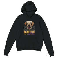 Load image into Gallery viewer, Black - My Lab Can Hear Cheese hoodie, plain front view on white
