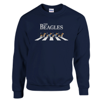 Load image into Gallery viewer, Navy - The Beagles sweatshirt, plain front view on white
