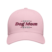 Load image into Gallery viewer, Pink - Best Dog Mom Ever trucker hat, front view on white
