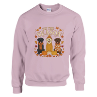Load image into Gallery viewer, Light Pink - Tis the Season Fall Labs sweatshirt, plain front view on white
