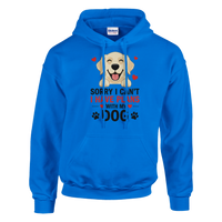 Load image into Gallery viewer, Royal - Sorry I Can't I Have Plans With My Dog hoodie, plain front view on white
