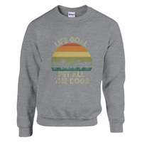 Load image into Gallery viewer, Graphite Heather - Life Goal Pet All The Dogs sweatshirt, plain front view on white
