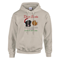 Load image into Gallery viewer, Sand - Dear Santa Lab hoodie, plain front view on white
