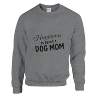 Load image into Gallery viewer, Sport Grey - Happiness Is Being a Dog Mom sweatshirt, plain front view on white
