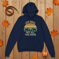 Load image into Gallery viewer, Navy - autumn lakeside dock

