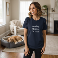 Load image into Gallery viewer, Navy tee - lifestyle model
